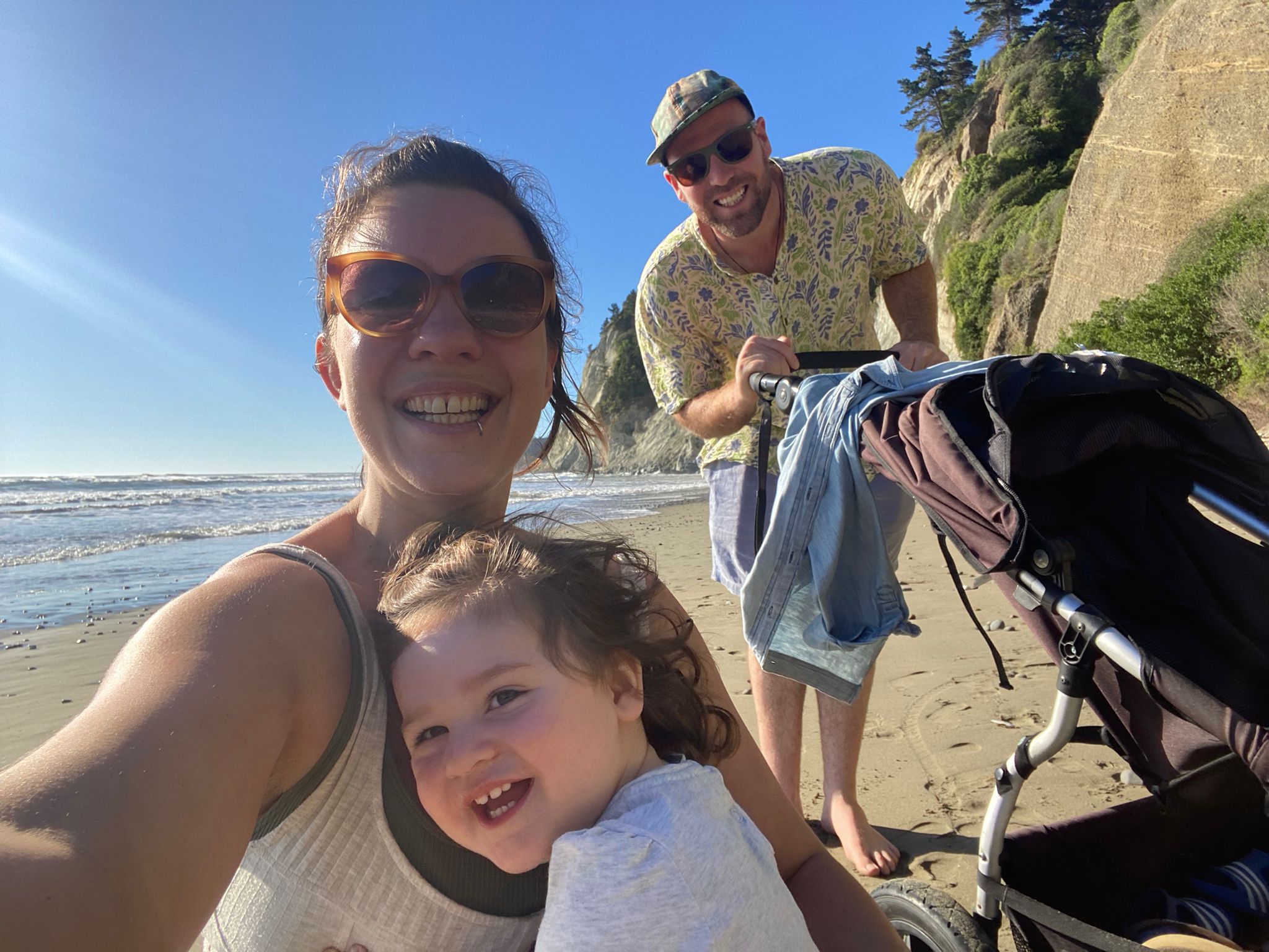 Our family on the beach